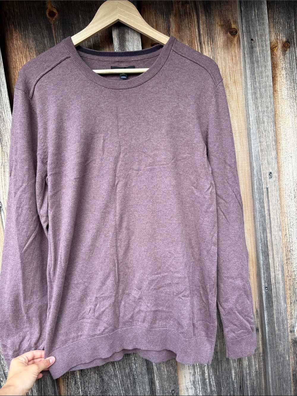 RW&CO Men's Crewneck Sweater in Mauve